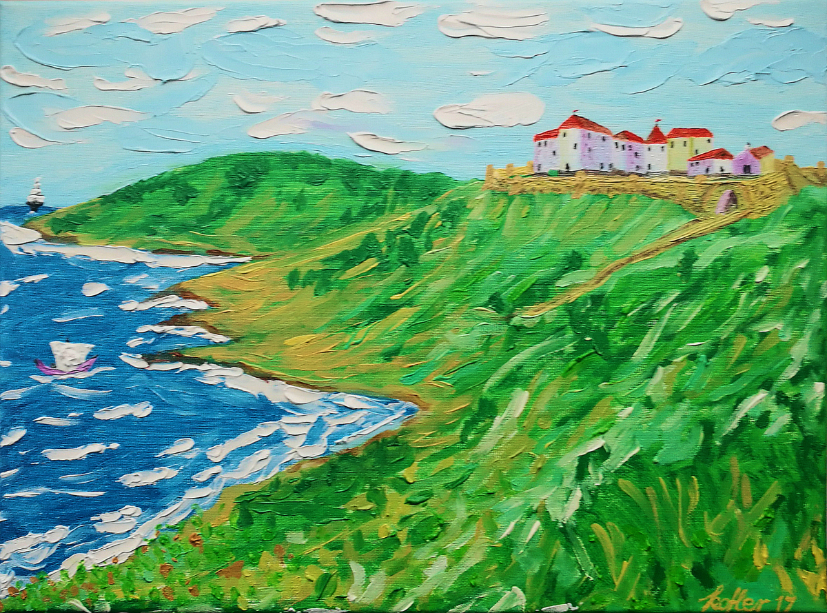 Painting: Hammershus Bay