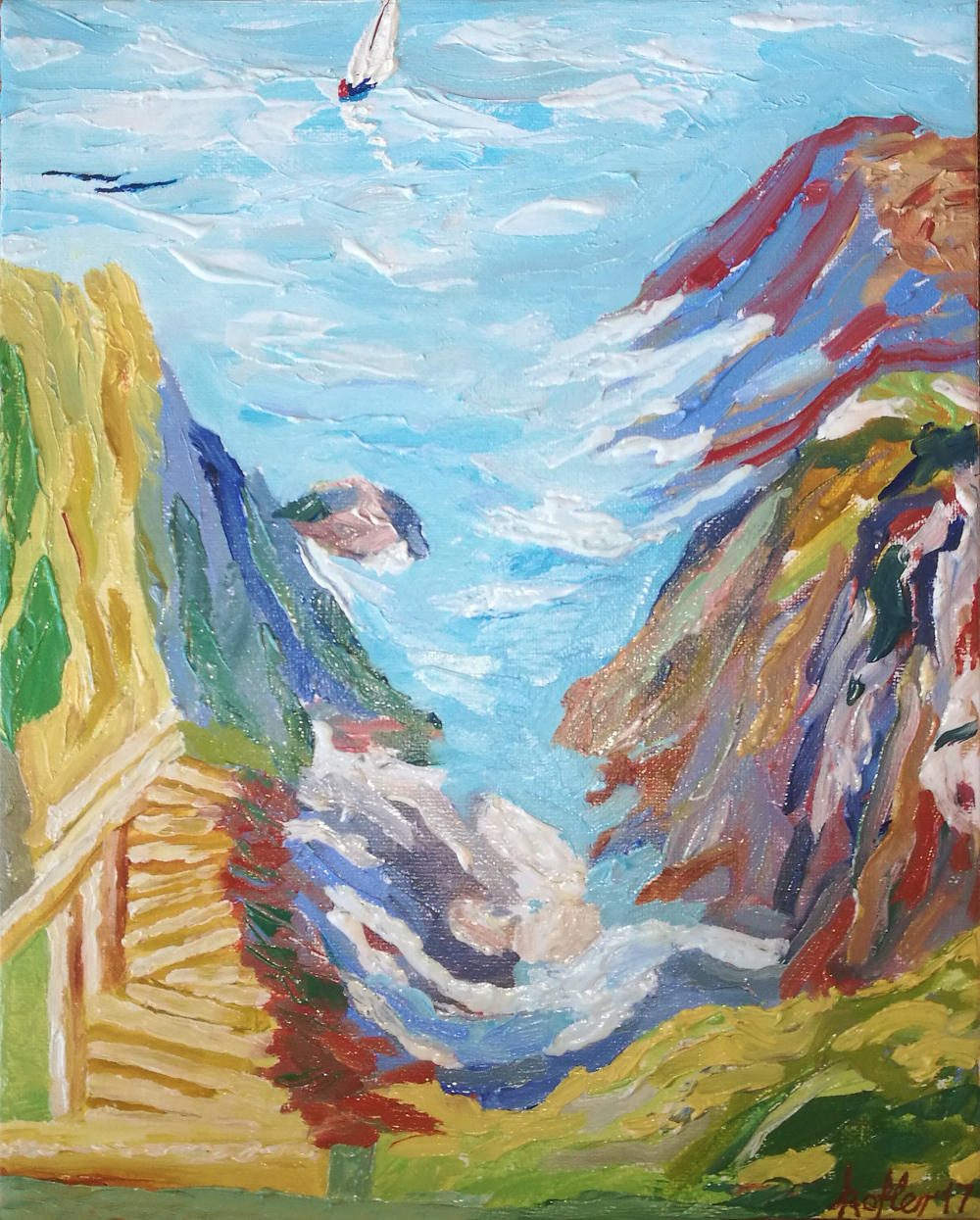 Painting: Holy Cliffs
