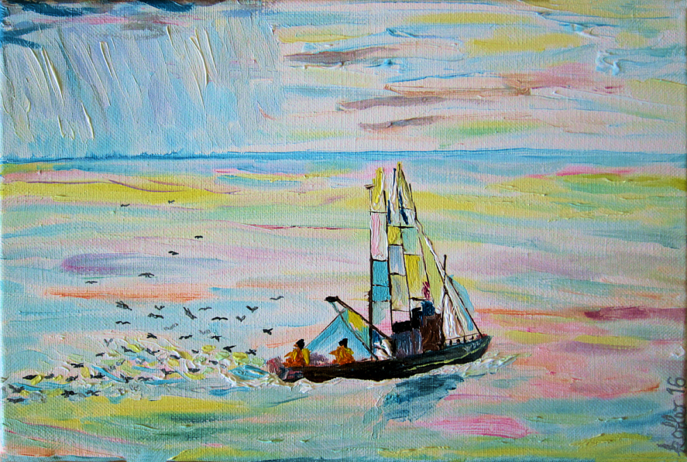 Painting: Return to Harbour