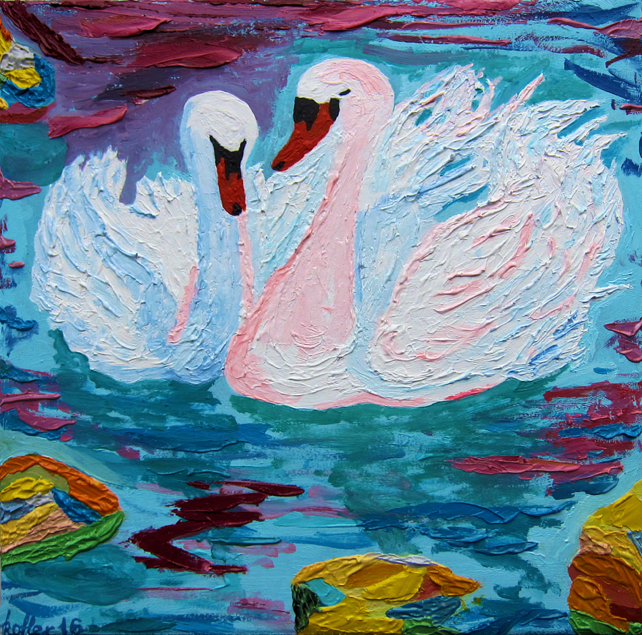 Painting: Swans